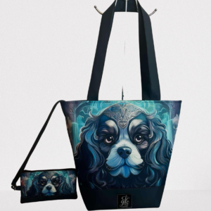 Torba z psem shopperka z Cavalier King Charles Spaniel