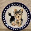 Talerz Yorkshire Terrier ceramika Bolesławiec 18,5 cm - obrazek 2