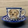 Filiżanka z psem Labrador Retriever ceramika Bolesławiec 220 ml - obrazek 3