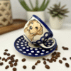 Filiżanka ceramiczna Bolesławiec z labradorem Retriever