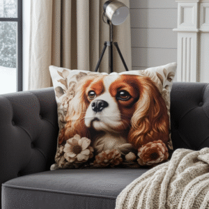 Poduszka z Cavalier King Charles Spaniel (poszewka) 45 x 45 cm