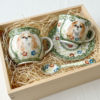 kubek i filiżanka z Cavalier King Charles Spaniel ceramika Bolesławiec zestaw prezentowy