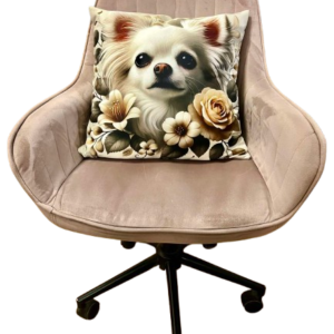 Poduszka Chihuahua, hipoalergiczna, dekoracyjna, dwustronna z wypełnieniem, 40 x 40 cm