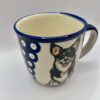 Kubek Welsh Corgi Bolesławiec ręcznie malowany