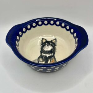 Miska z Chihuahua ceramika Bolesławiec 420 ml