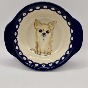 Miska z Chihuahua ceramika Bolesławiec 420 ml