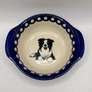 Miska z Border Collie ceramika Bolesławiec 420 ml