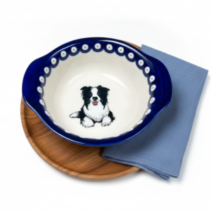 Miska z Border Collie ceramika Bolesławiec 420 ml