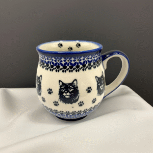 Kubek czeski bolesławiecki z kotem 350 ml / Premium Line