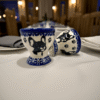 Kieliszek ceramiczny Bolesławiec z motywem Buldoga Francuskiego