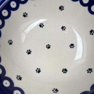 Ceramiczna bolesławiecka miska dla psa – Cocker Spaniel – 450 ml – wersja outletowa