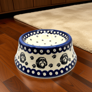 Ceramiczna bolesławiecka miska dla psa – Shih Tzu – 450 ml / Premium Line