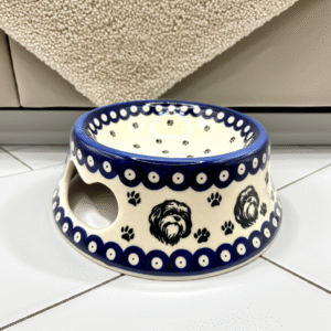 Ceramiczna bolesławiecka miska dla psa – Shih Tzu – 450 ml / Premium Line