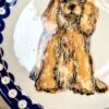 Talerz 18,5 cm Bolesławiec z wizerunkiem Cavaliera - wersja outletowa - obrazek 2