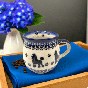 Kubek z Pudlem – Bolesławiec 450 ml | Premium Line