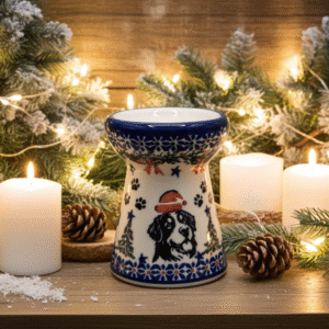 Kominek zapachowy ceramiczny Bolesławiec – Berneńczyk, ręcznie malowany (10 cm)
