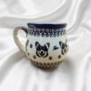 Kubek Bolesławiec z Welsh Corgi 450 ml / Premium Line - wersja outletowa - obrazek 2
