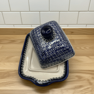 Maselnica ceramiczna Bolesławiec na kostkę masła 200 g