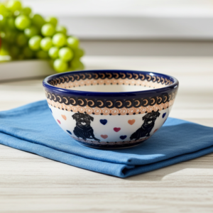 Miska ceramiczna Bolesławiec z Mopsem 500 ml – Joy Line