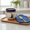 Kubek ceramiczny Bolesławiec z Mopsem 350 ml