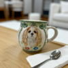 Kubek Bolesławiec Cavalier King Charles Spaniel ręcznie malowany
