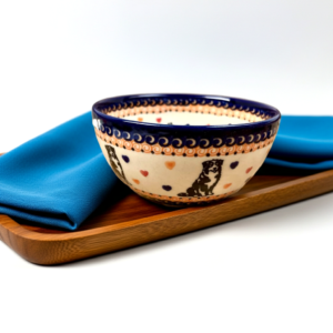 Miska ceramiczna Bolesławiec z Owczarkiem Australijskim 500 ml – Joy Line