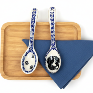 Berneński Pies Pasterski – łyżeczka ceramiczna Bolesławiec 15 cm – Premium Line