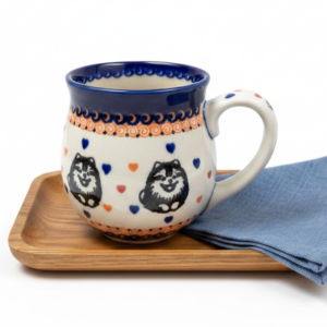 Kubek Bolesławiec z Pomeranianem 450 ml – Joy Line