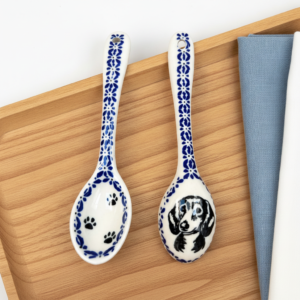 Jamnik – łyżeczka ceramiczna Bolesławiec 15 cm – Premium Line